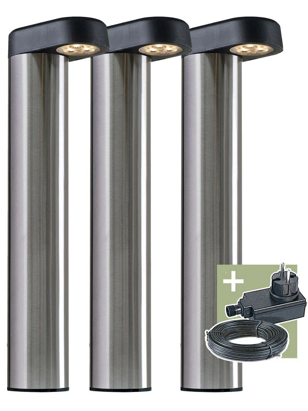 Gartenleuchten Komplettset 'Arvid' Von Ludeco (Art.Nr. PL1033)