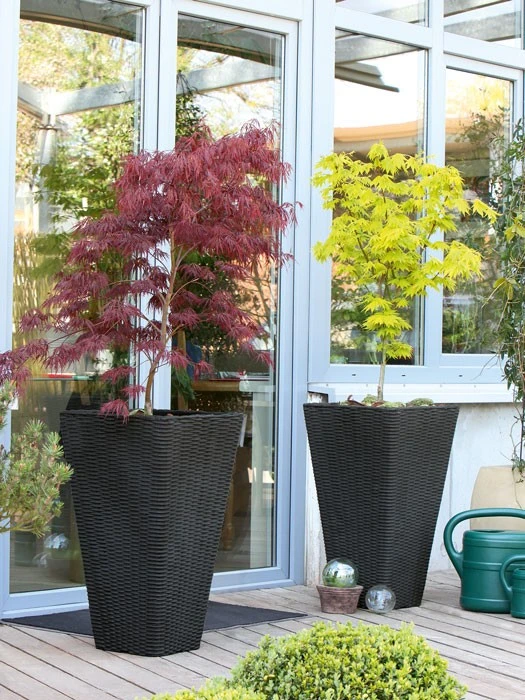 Pflanzkübel Geflecht-Dekor – Bild 8