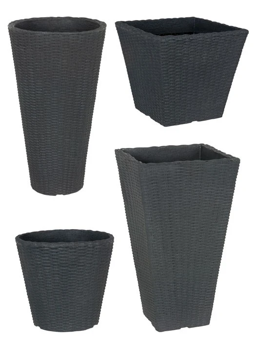 Pflanzkübel Geflecht-Dekor – Bild 2