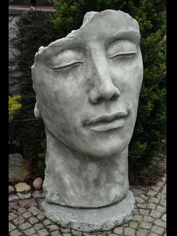 Betonbüste - Gesicht 'Mann' - Skulptur - XXL-Produkt – Bild 2