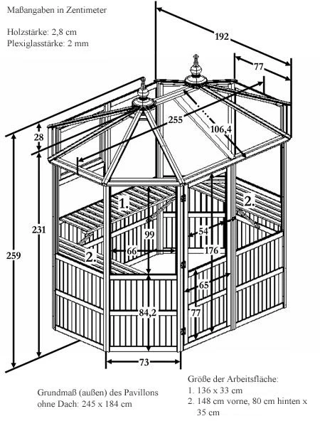 Gewächshaus 'Flores' (Art.Nr.P380/52) – Bild 2