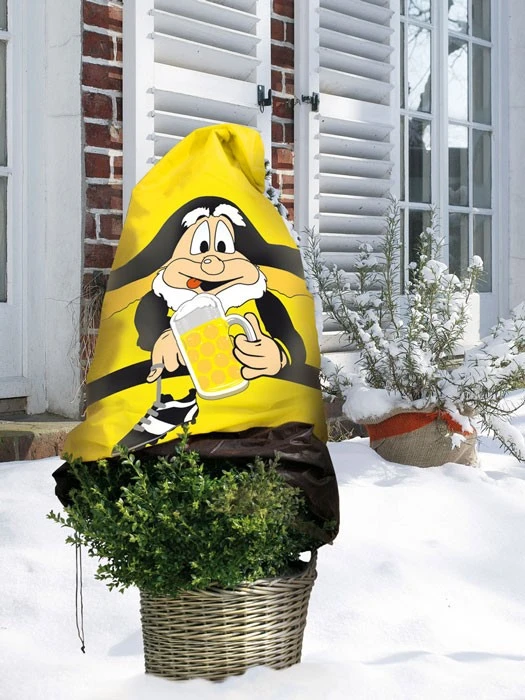 Winterschutz Vlieshaube "schwarz-gelb" (Art.Nr. Vi29135) – Bild 2